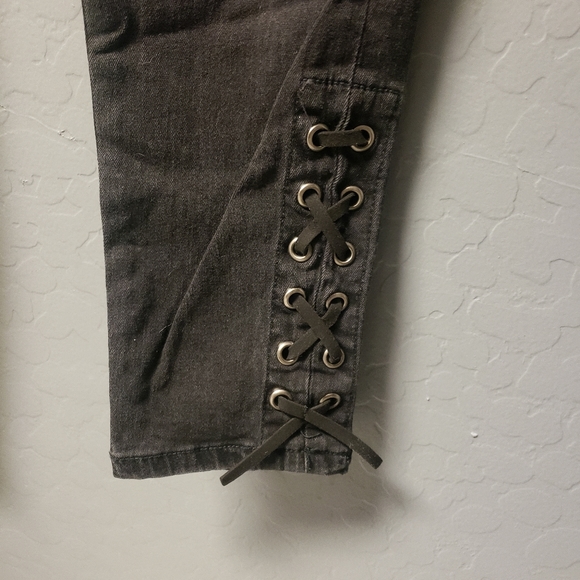Papaya Ankle Lace Skinny Jeans - Picture 4 of 5